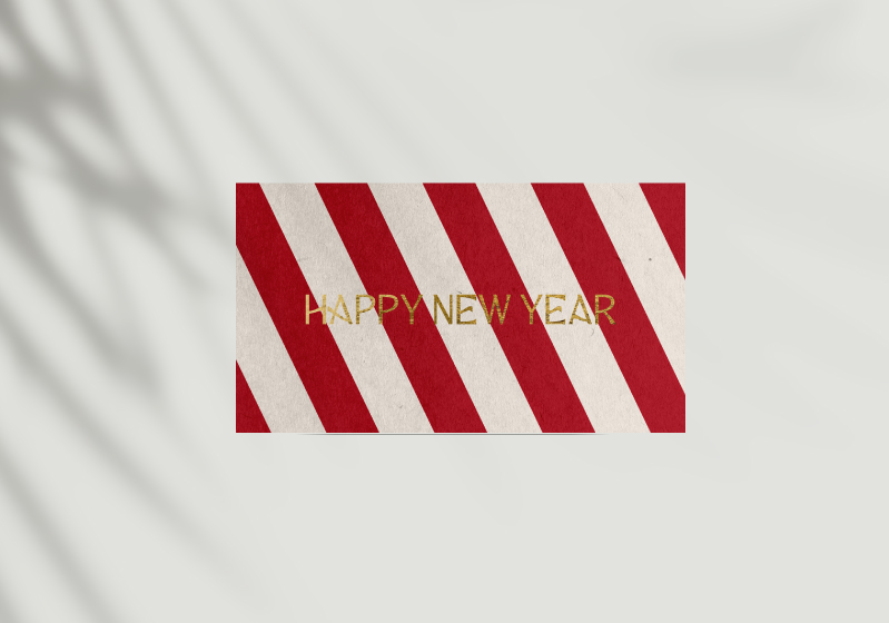 SWEET HAPPY NEW YEAR Note Card