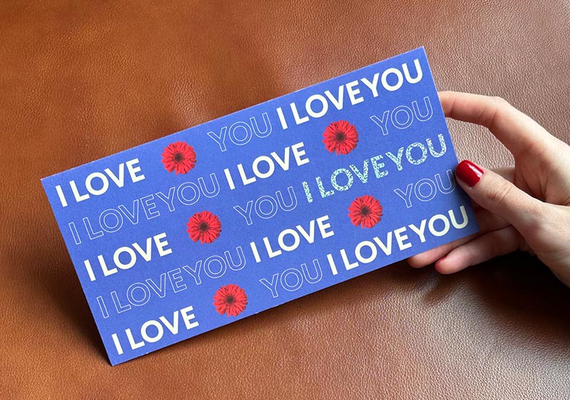 I LOVE YOU Note Card